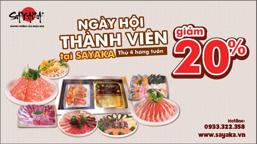 Tiệc nhóm Sayaka Buffet